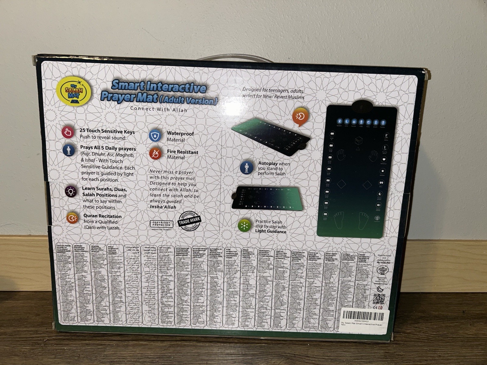 My Smart Interactive Prayer Mat for Adults & Reverts Learning Surahs, Salah,