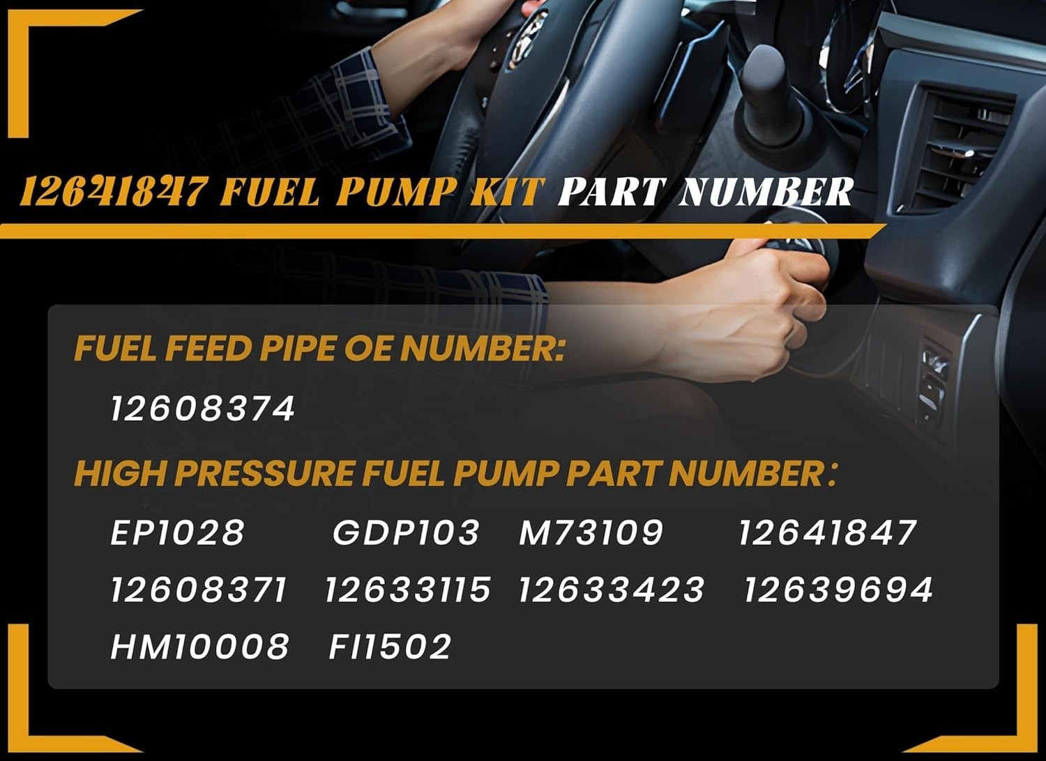 EP1028 High Pressure Fuel Pump with 12608374 Intermediate Fuel Feed Pipe Comp…