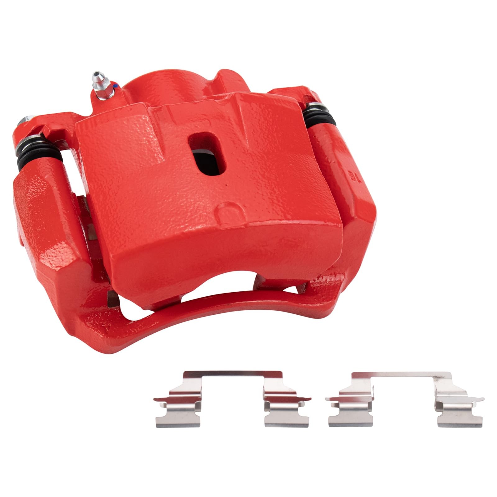 TRQ Performance Front Brake Caliper Set, Driver Passenger Side Red 2 Piece Kit