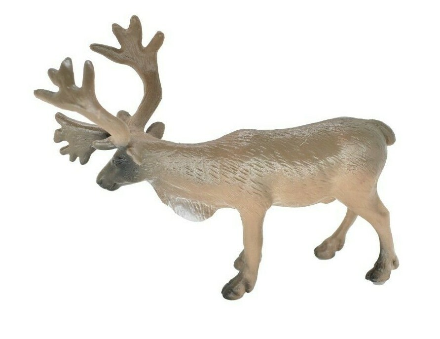 Caribou Realistic Small Toy Model Plastic Replica Forest Animal, Gift OK04