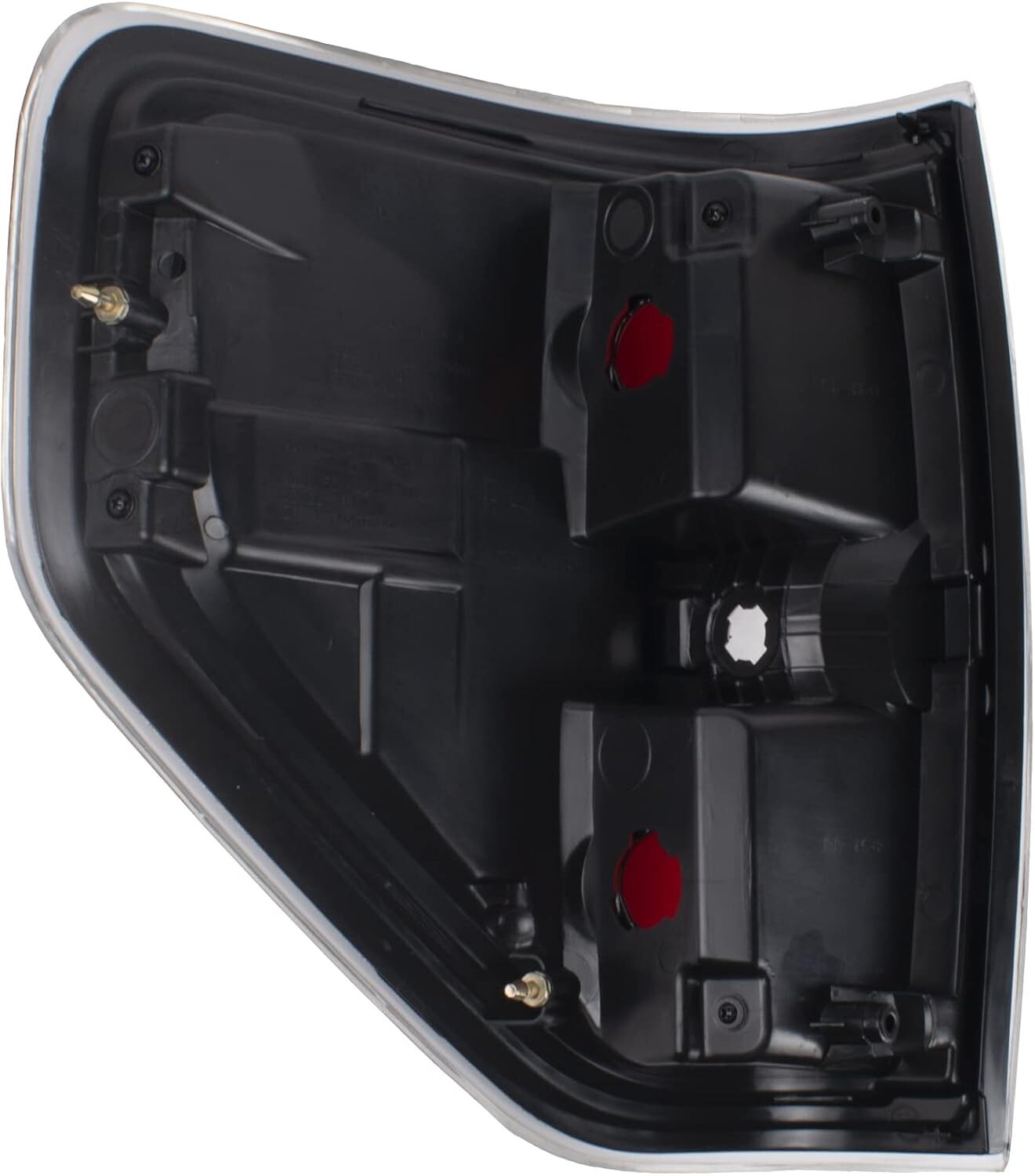 09-14 Ford F150 Tail Lights Brake Signal Red Housing Assembly Pair Black Trim