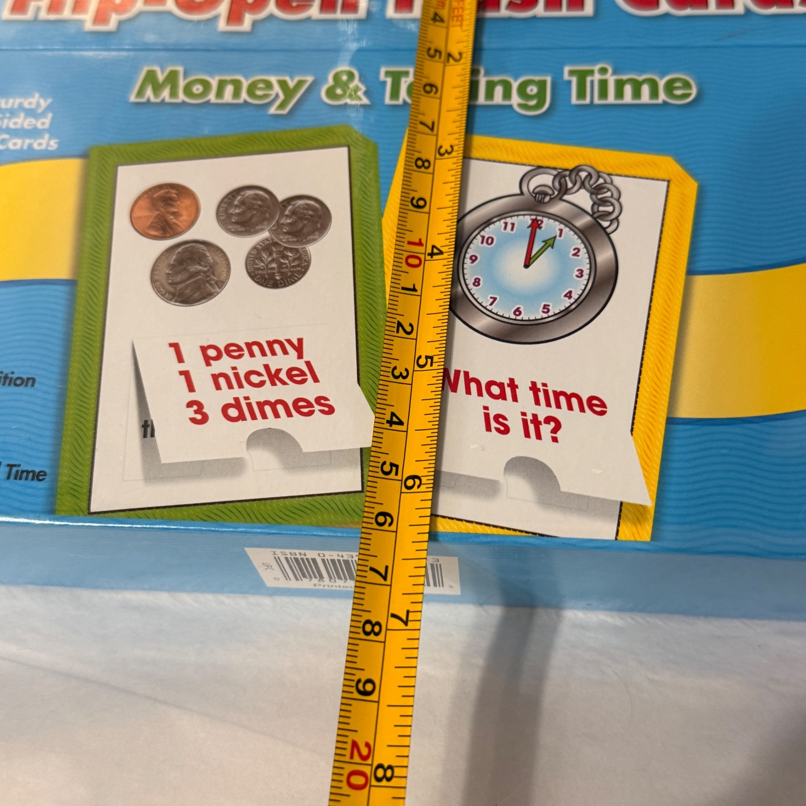 Scholastic SEALED NEW Flip-Open Flash Cards Money & Telling Time 64 Sturdy Cards
