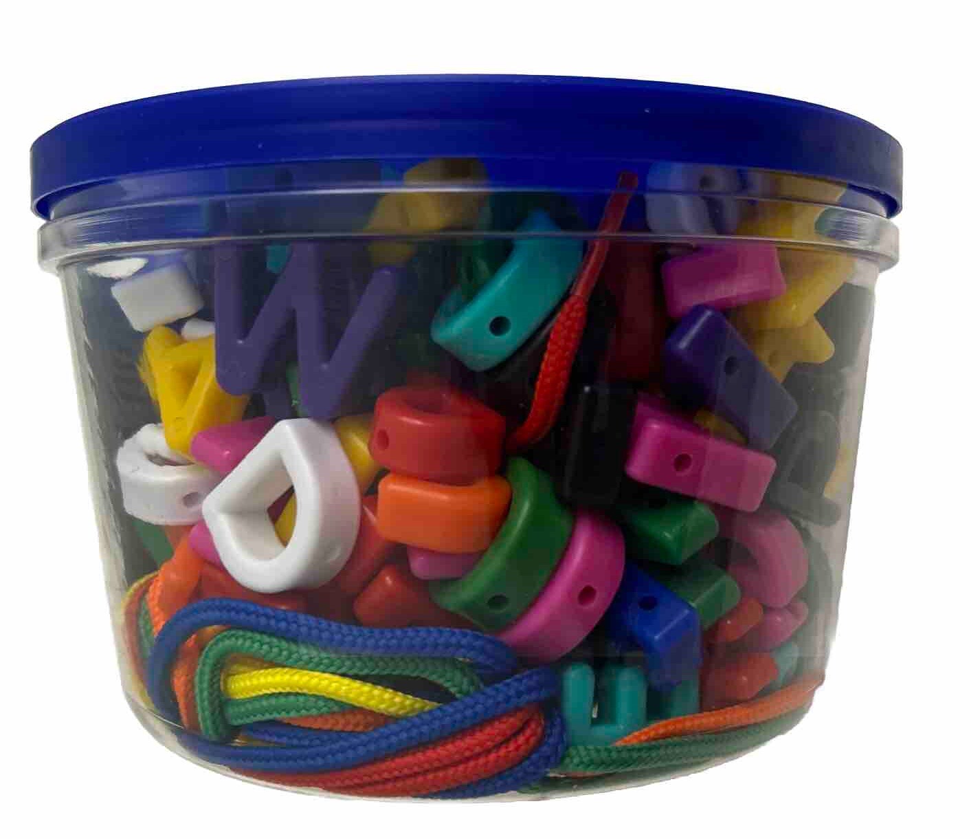 Learning Resources Uppercase Lacing Alphabet – 275 Pieces, Ages 3+, Preschool Y5
