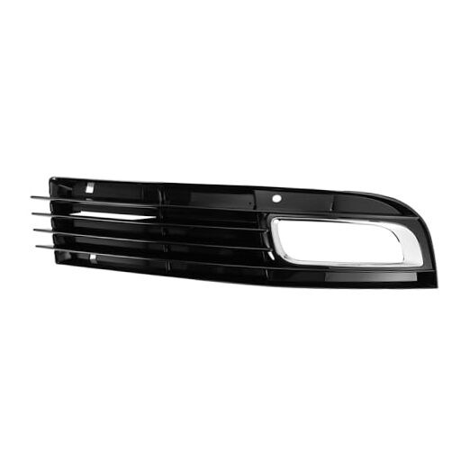 1pc Fog Light Grill for Audi A8 D3 2008-2010 Durable ABS Black Silver Tone
