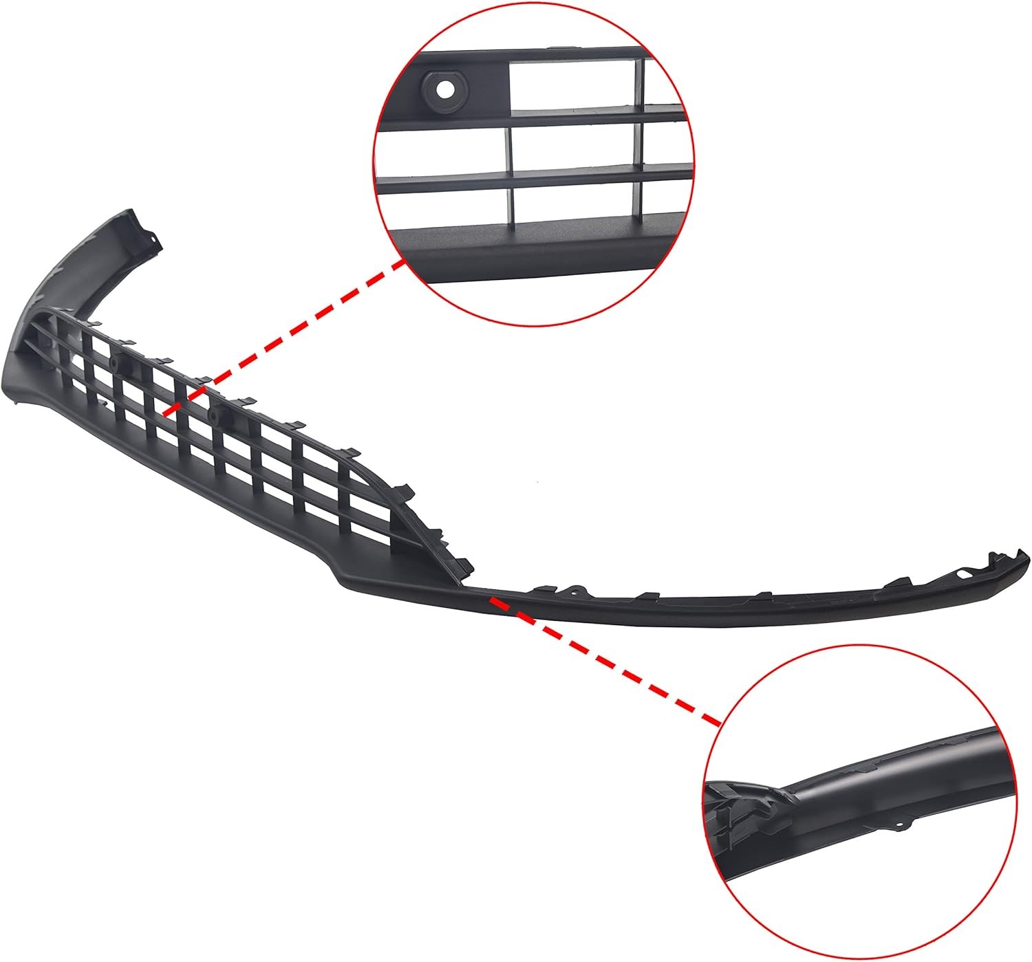 Front Bumper Valance Lower Grill Compatible with 2015-2018 Ford Focus W/O