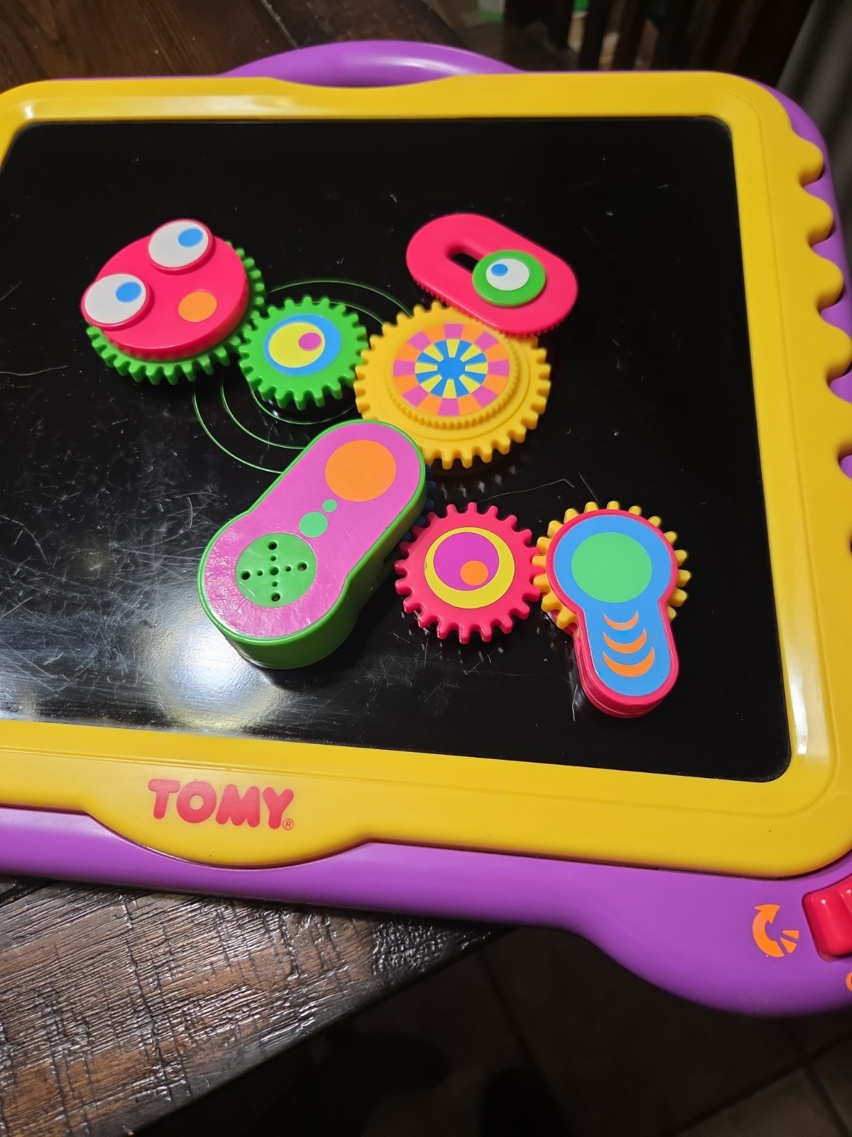 Rare WORKS 1997 TOMY Gearation Magnetic Gears Set Seen On Baby Einstein Neat!!