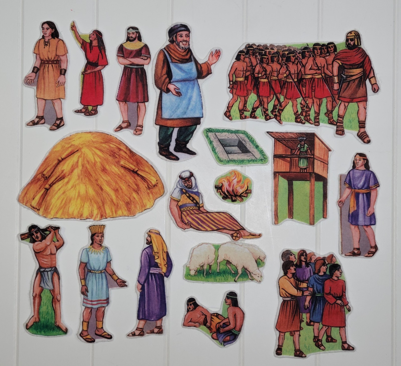 ​PRE-CUT Mixed Lot 7 Felt Flannel Board Story Sets Zoo Babies Rapunzel Bible