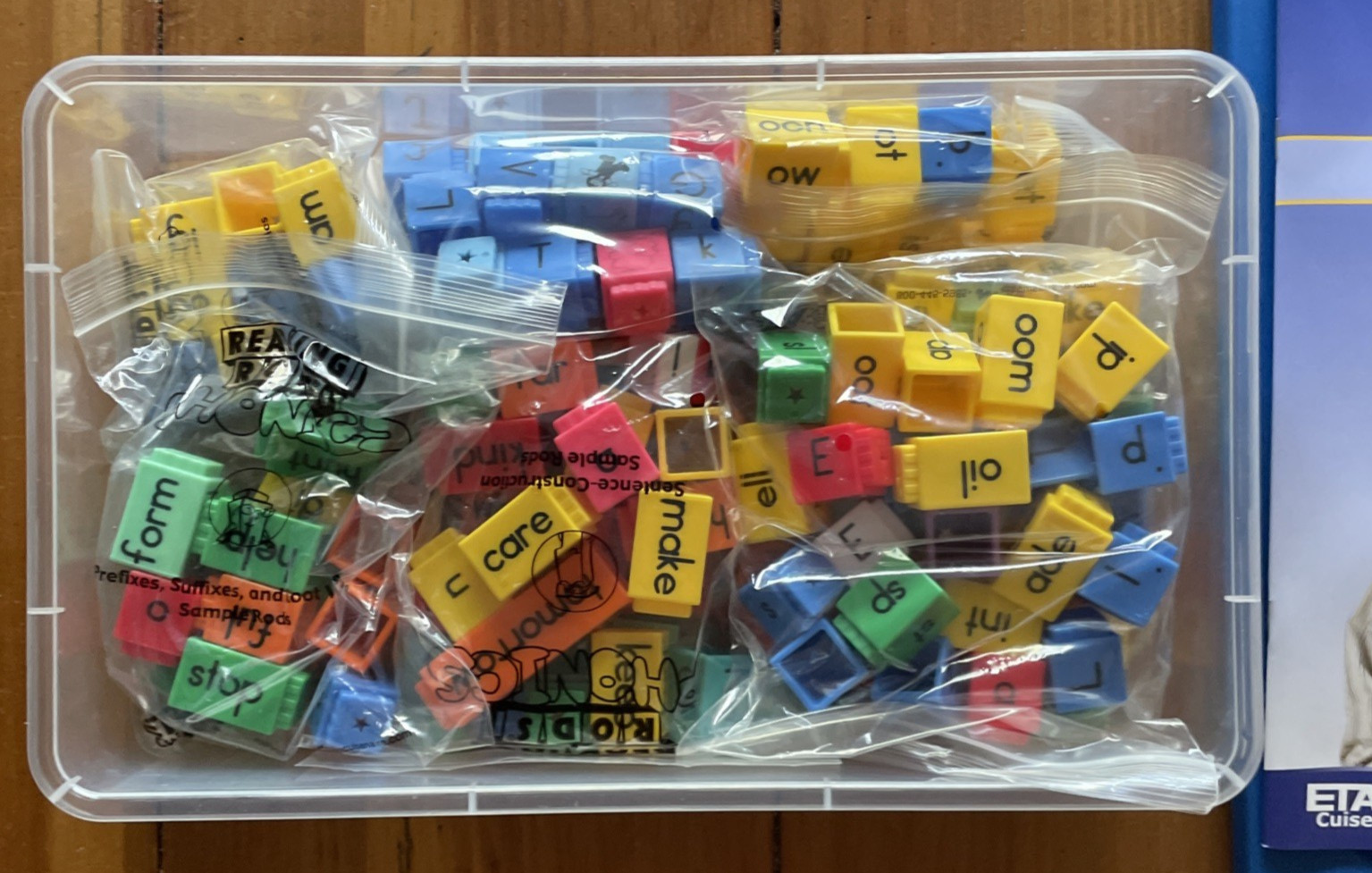 ETA Cuisenaire Reading Rods Home School Phonics Word Building 60005CR