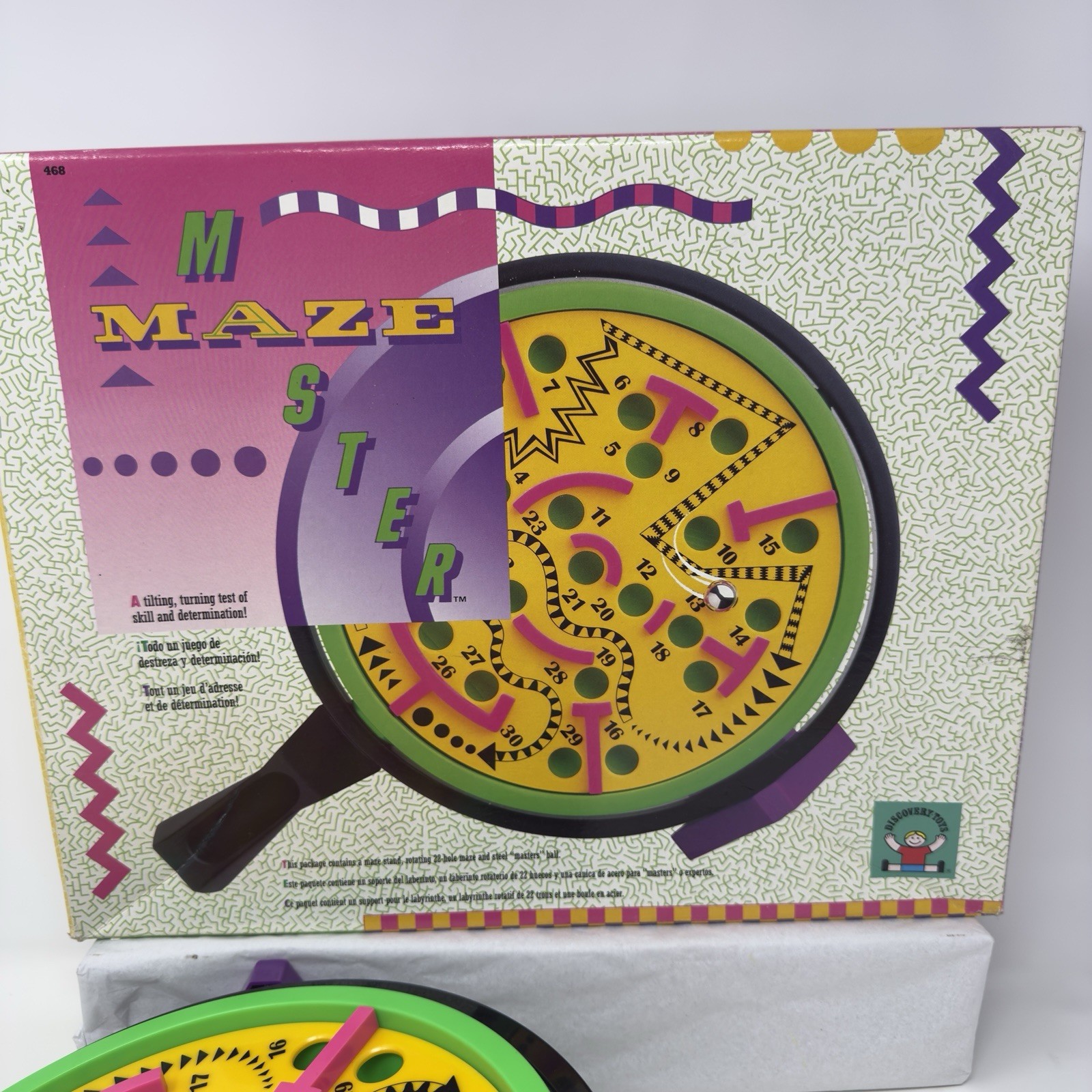 Vtg Y2K Discovery Toys Maze Master Labyrinth Game 90s Skill Marble Puzzle Retro