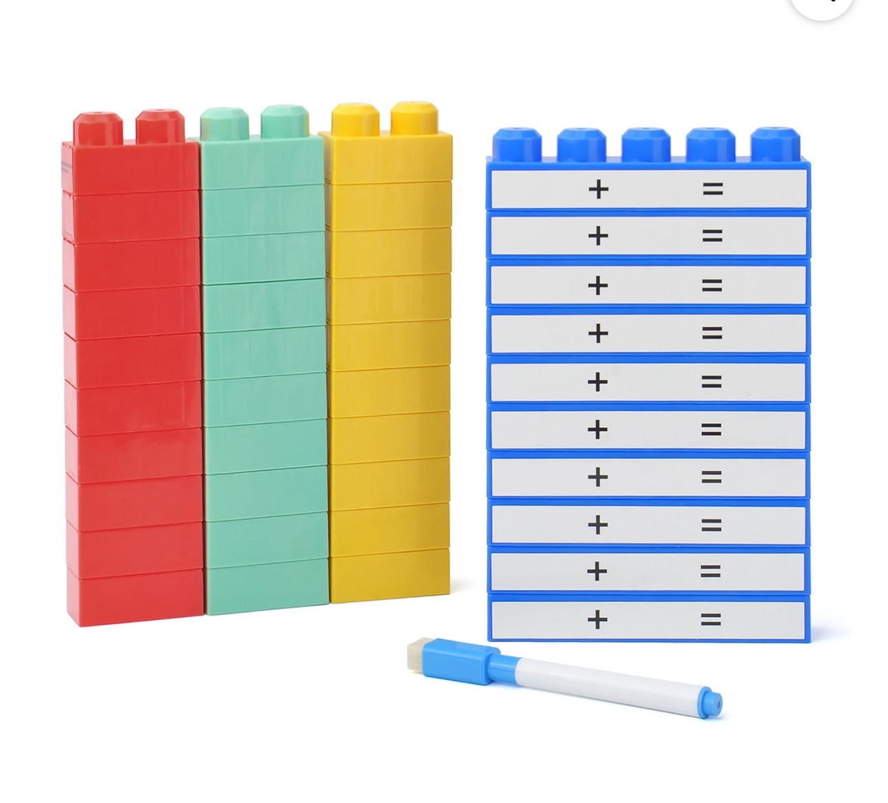 NEW Building Block Dry Erase Addition & Subtraction Game