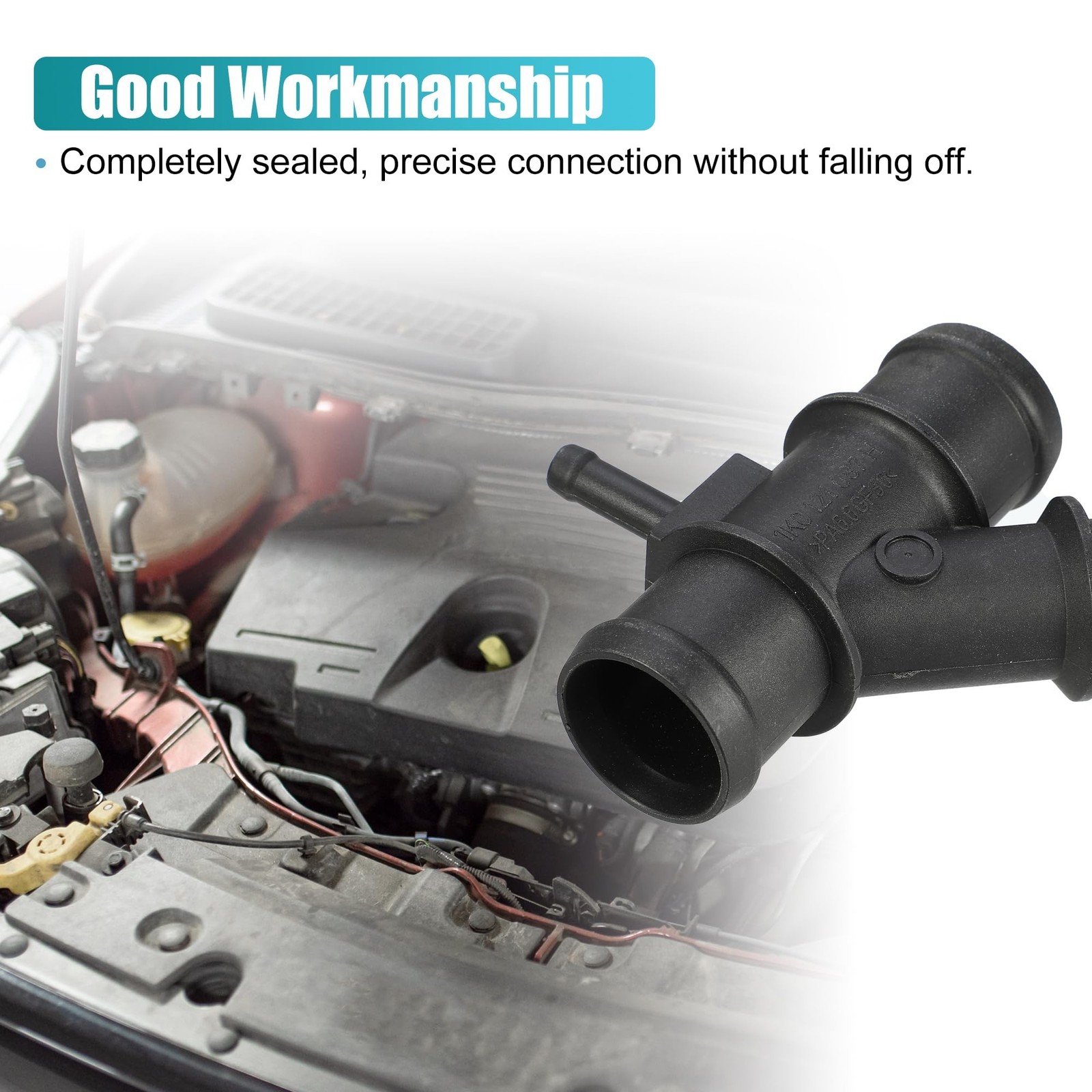 X AUTOHAUX Engine Coolant Hose Connector for Audi A3 Quattro 2007-2013 for Au…