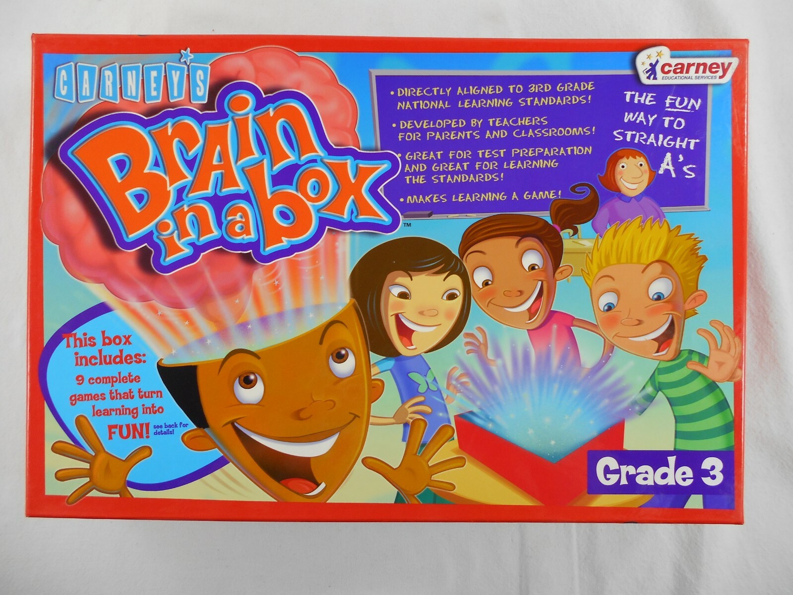 Carney’s BRAIN IN A BOX Grade 3 Educational Fun Homeschool Classroom