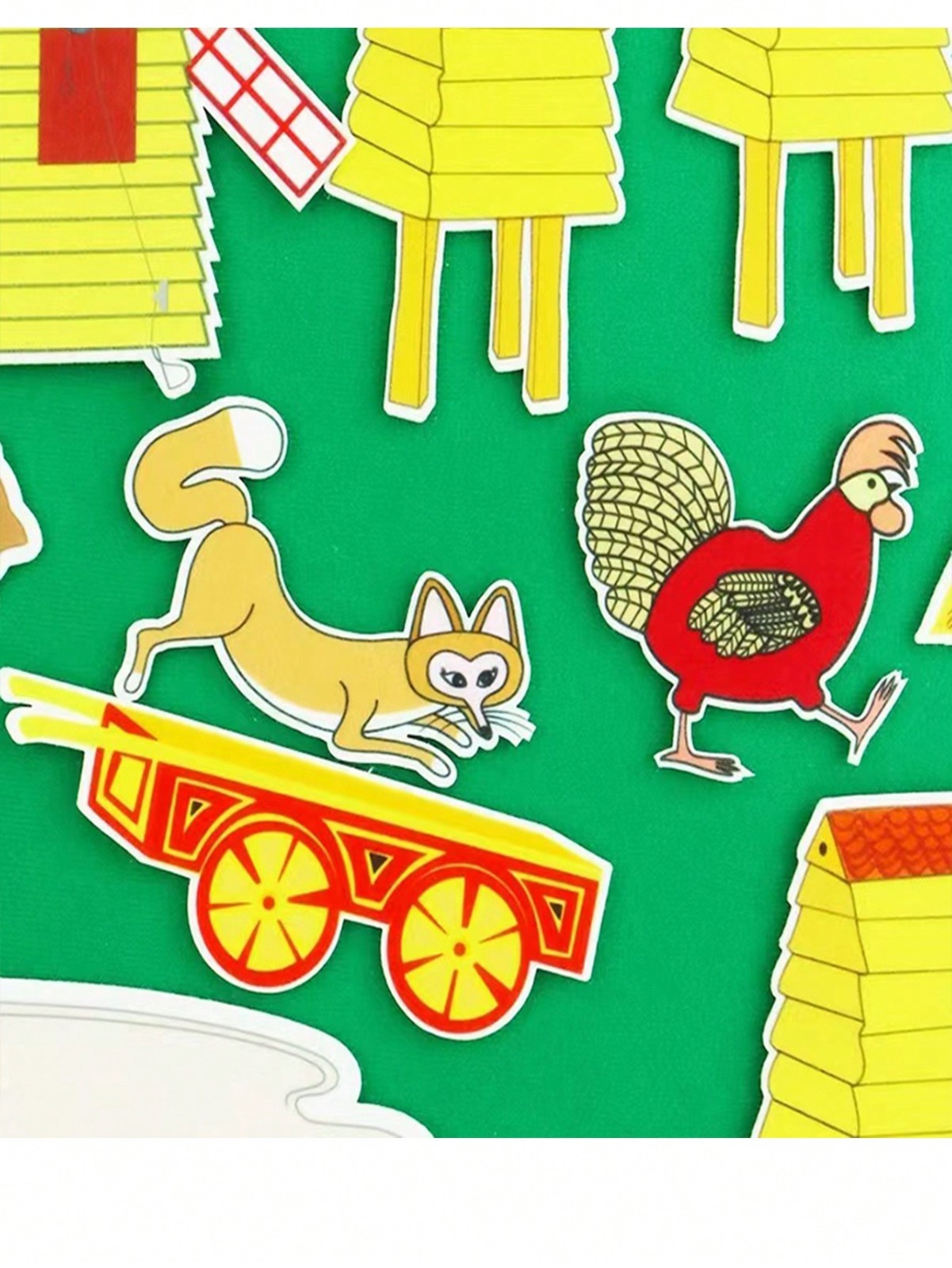 Hen’s Walk Felt Story Set Flannel Board Storytelling Educational Toy for Kids