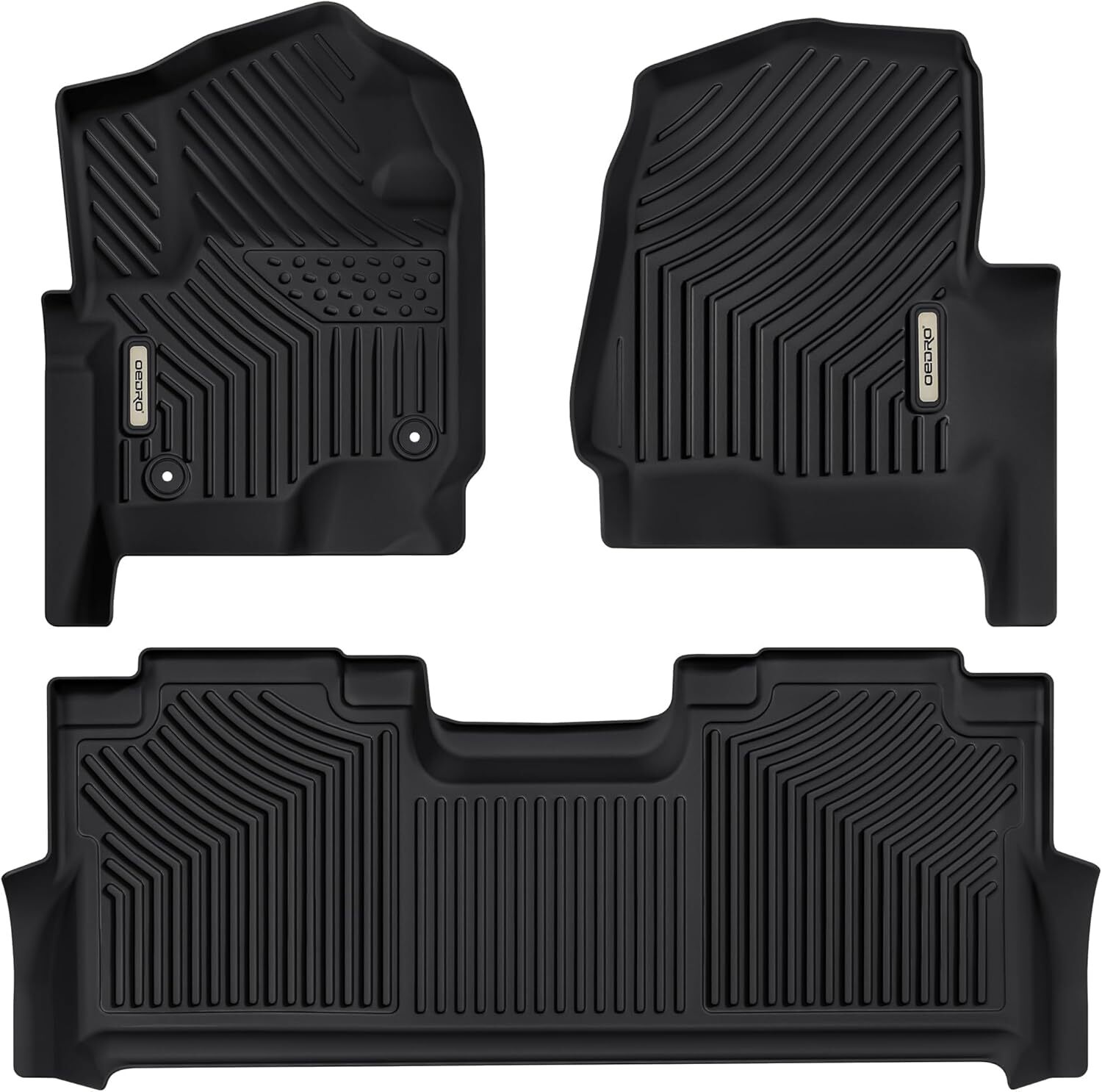 17-24 Ford F250 F350 F450 Super Duty Crew Cab Floor Mats TPE All-Weather OEDRO