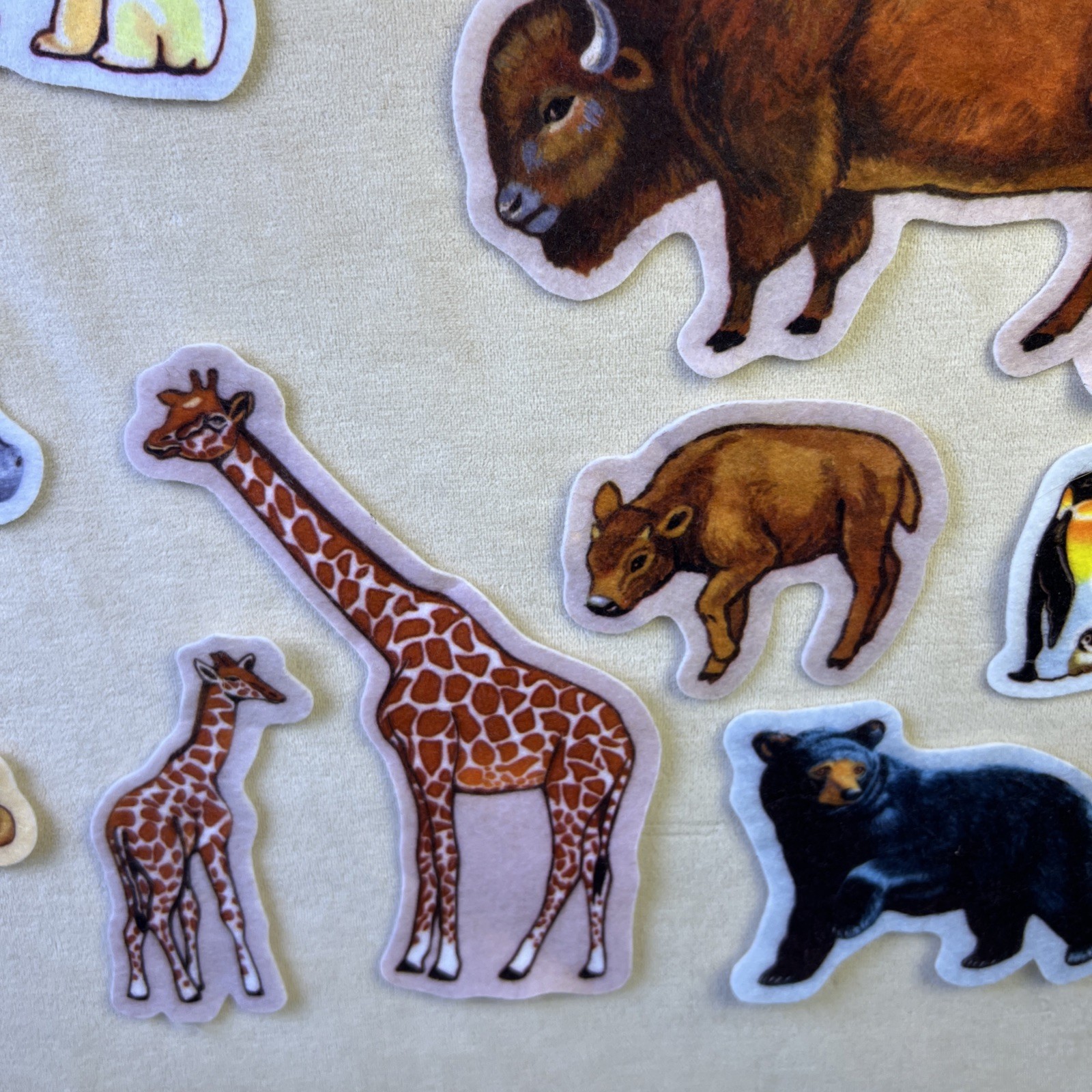 Little Folk Visuals Wild Animals Felt Precut Set of 23 Flannel Storyboard Kids