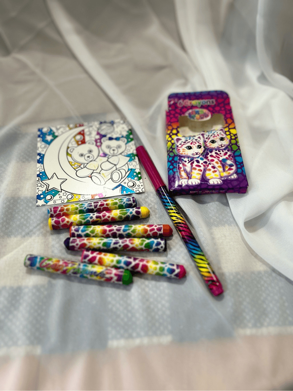 Lisa Frank Crayons and Marker Used