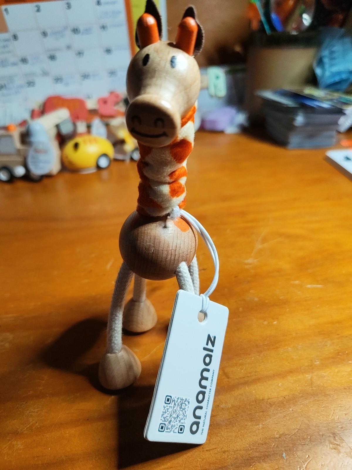 Anamalz👨‍🎓 wooden Elephant And Giraffe👨‍🎓 Educational Sensory (B1)
