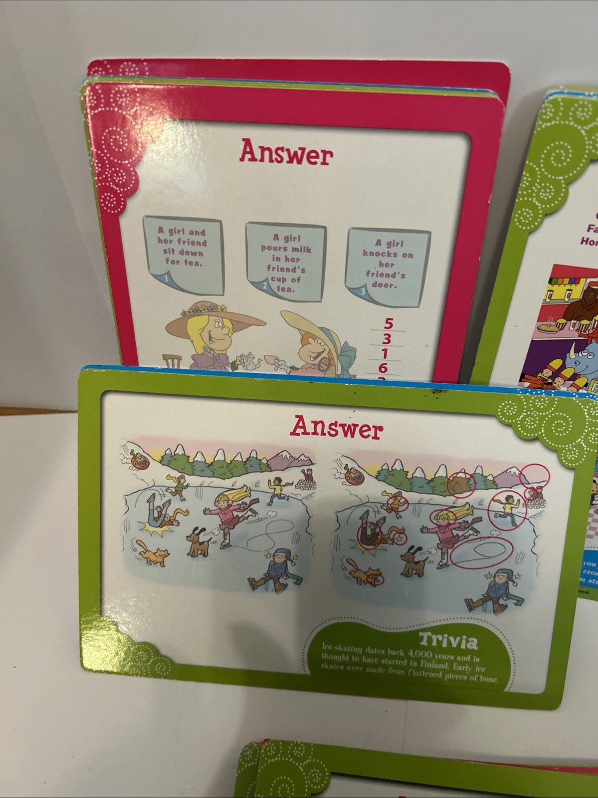 Set Of (45) Seek And Find Kidsbooks Children’s Cards 8.5″ X 5.5″ Home Schooling