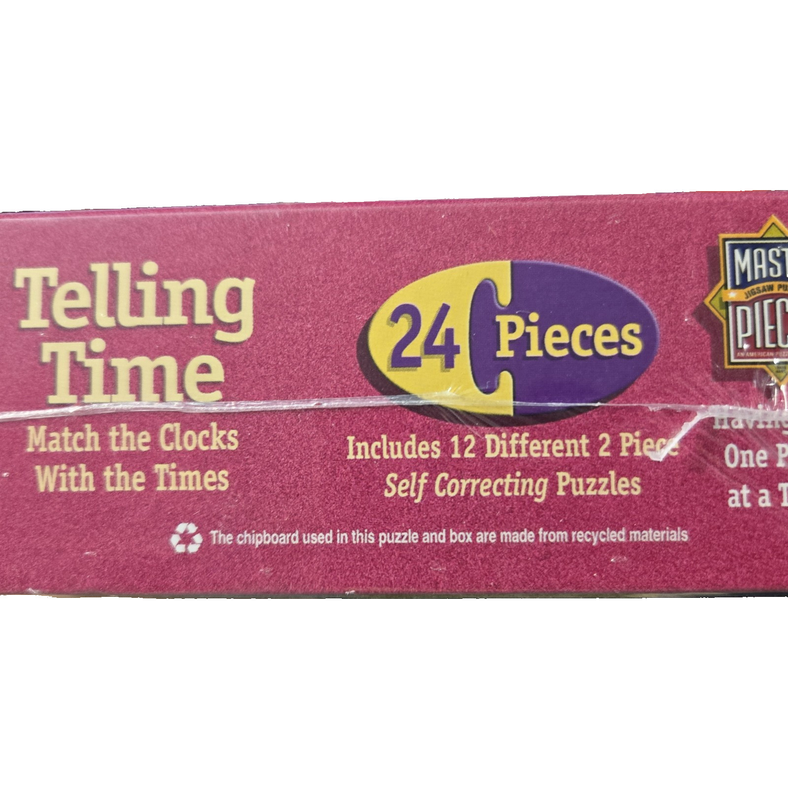 Masterpieces Learning Games Telling Time Educational Brand New Sealed