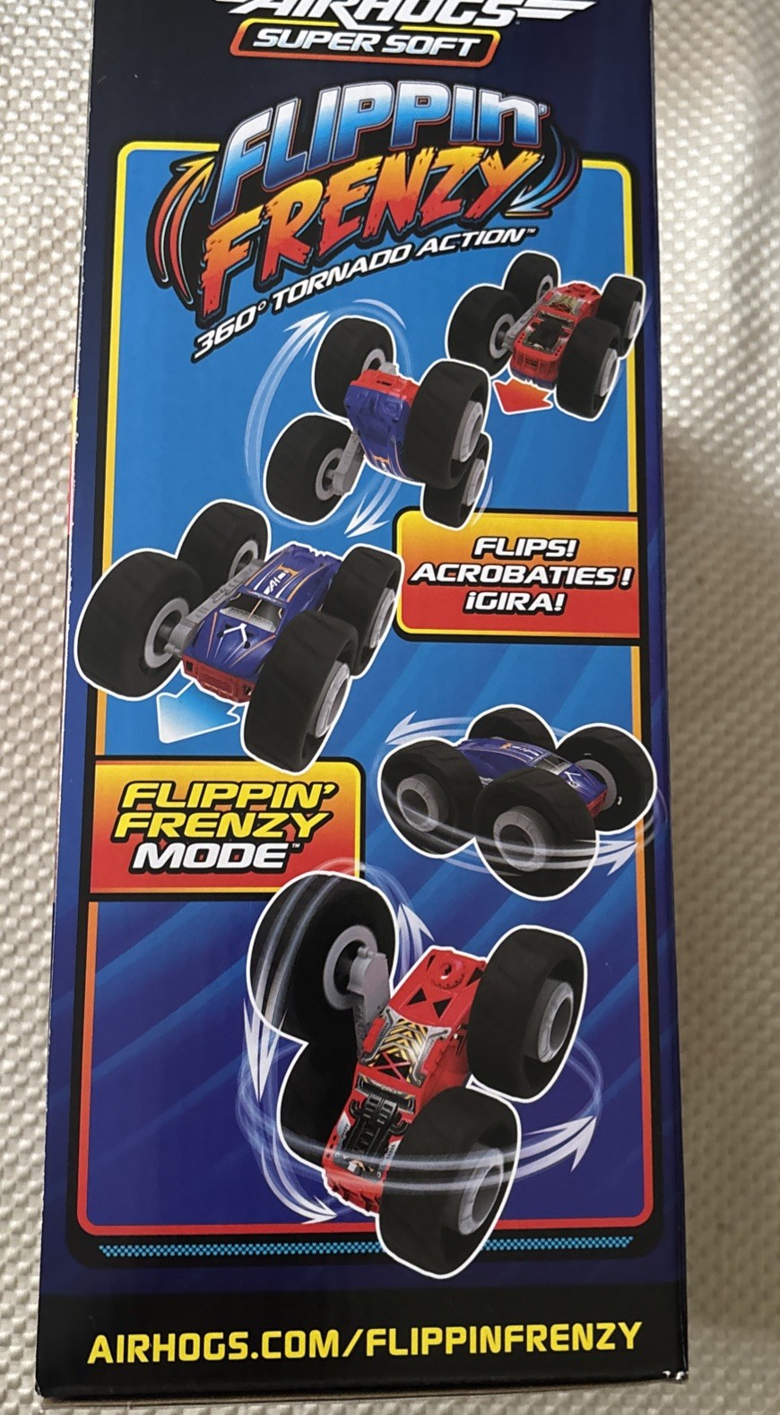 Air Hogs Super Soft Flippin Frenzy 360 Tornado Action Stunt Vehicle Remote NEW