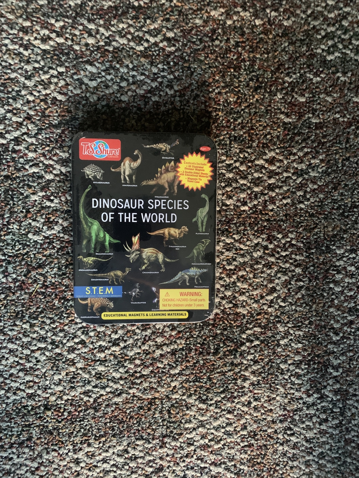 Dinosaur Species Of The World T.S.Shure Bendon Educational Magnets/ Learn STEM