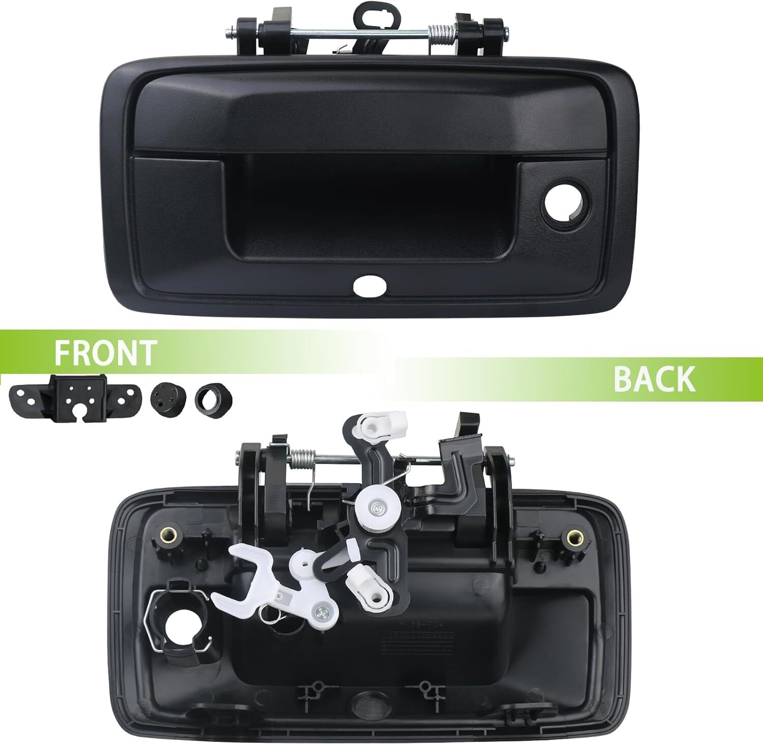Tailgate Handle with Camera Hole Liftgate Latch Handle with Keyhole Fit for