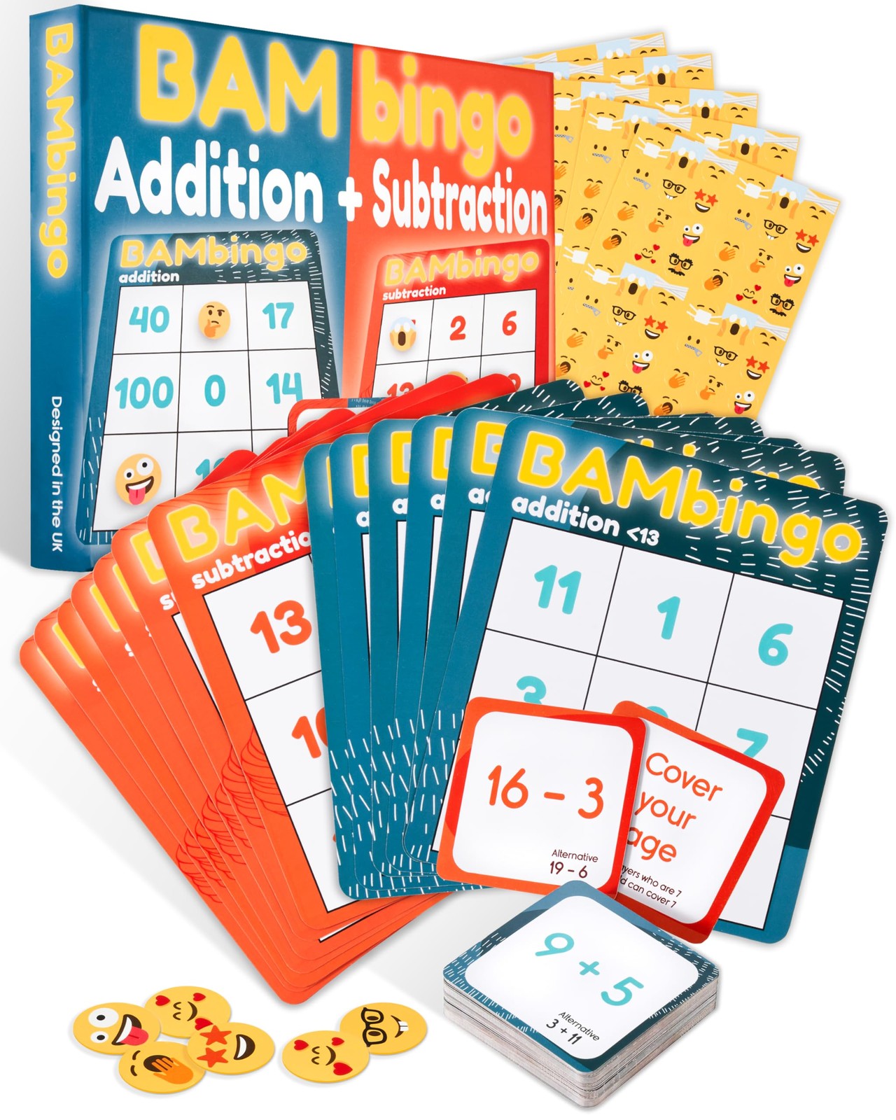 Addition and Subtraction Facts Bingo Game – 1st 2nd & 3rd Grade Educational M…