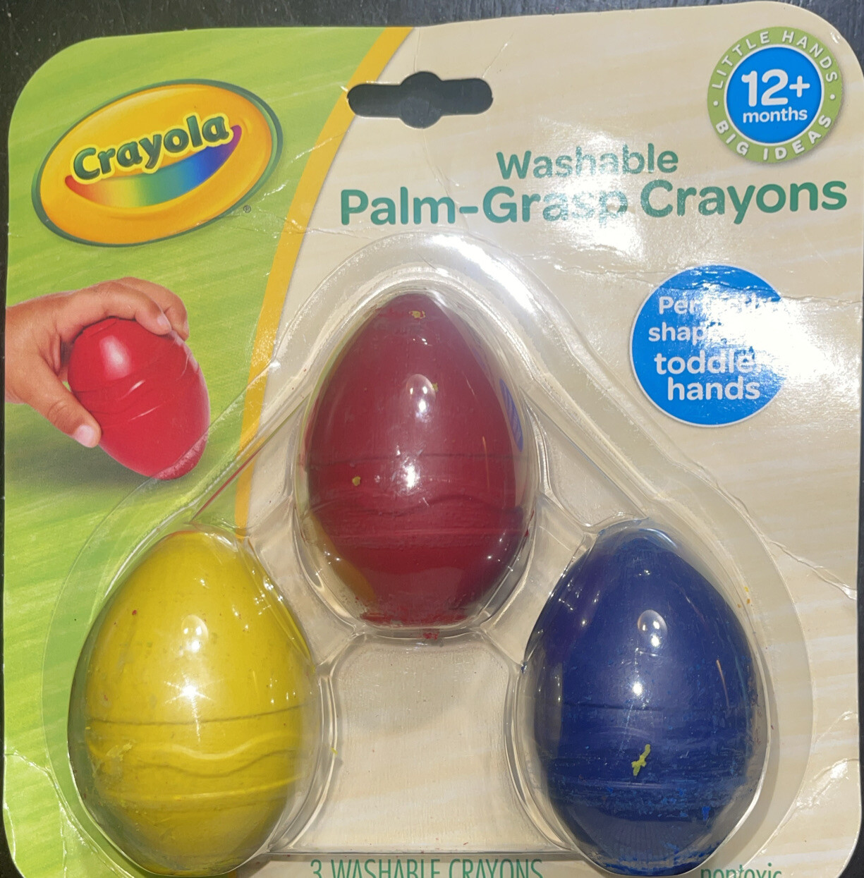 My First Crayola Washable Palm-Grasp Crayons for Infants Toddlers Kid Art