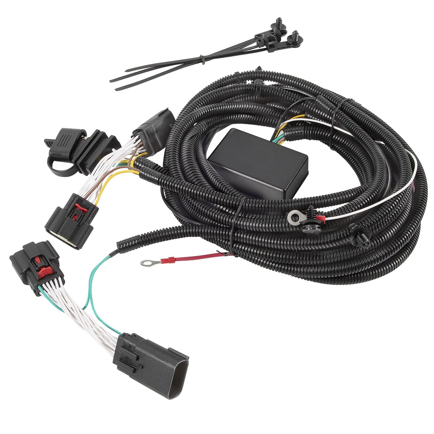 4-Pin Trailer Plug & Play Tow Hitch Wiring Harness fit for Jeep Wrangler Unli…