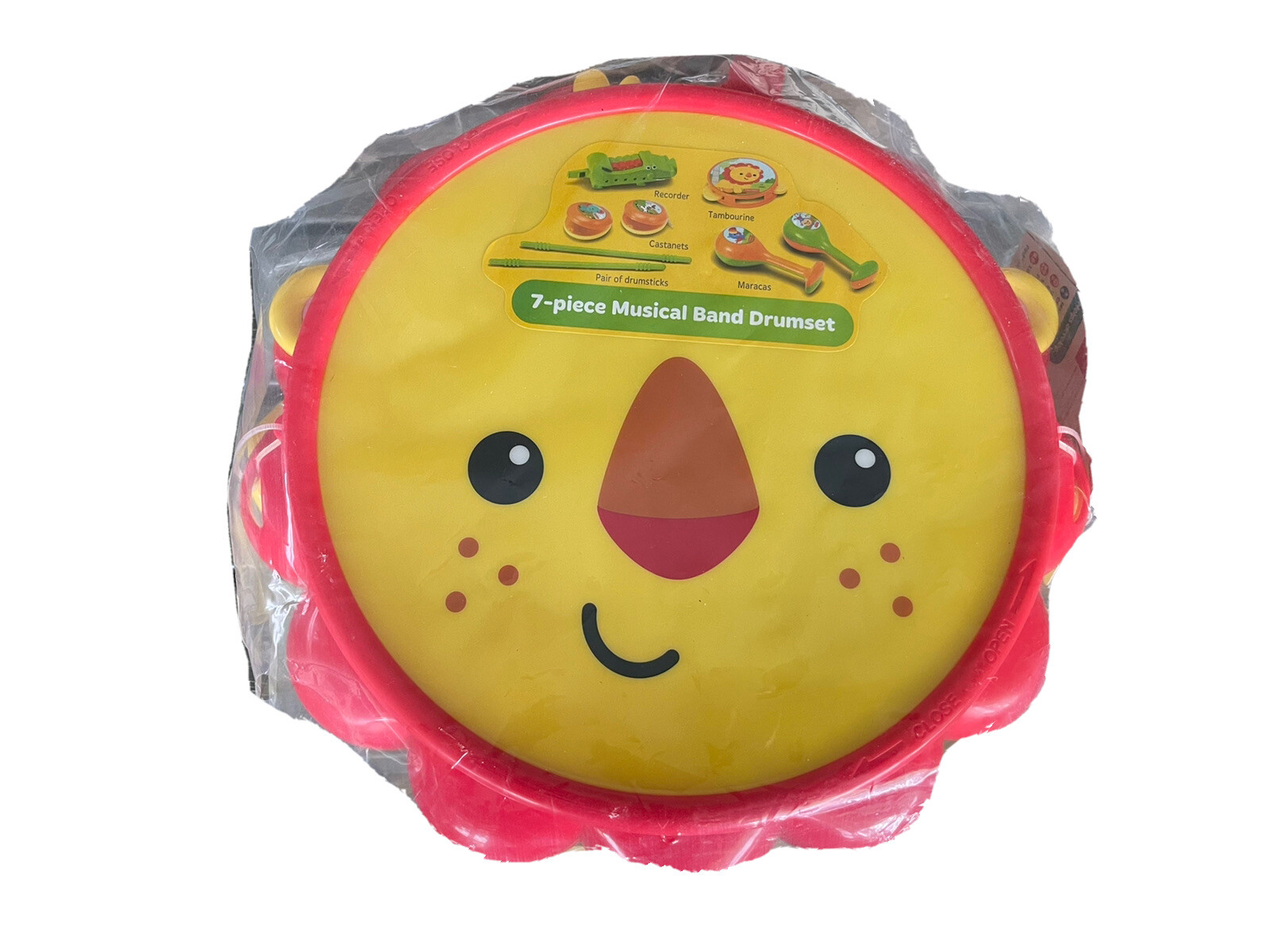 NEW Fisher Price Musical Band Drum Set, Multicolour/H3/12