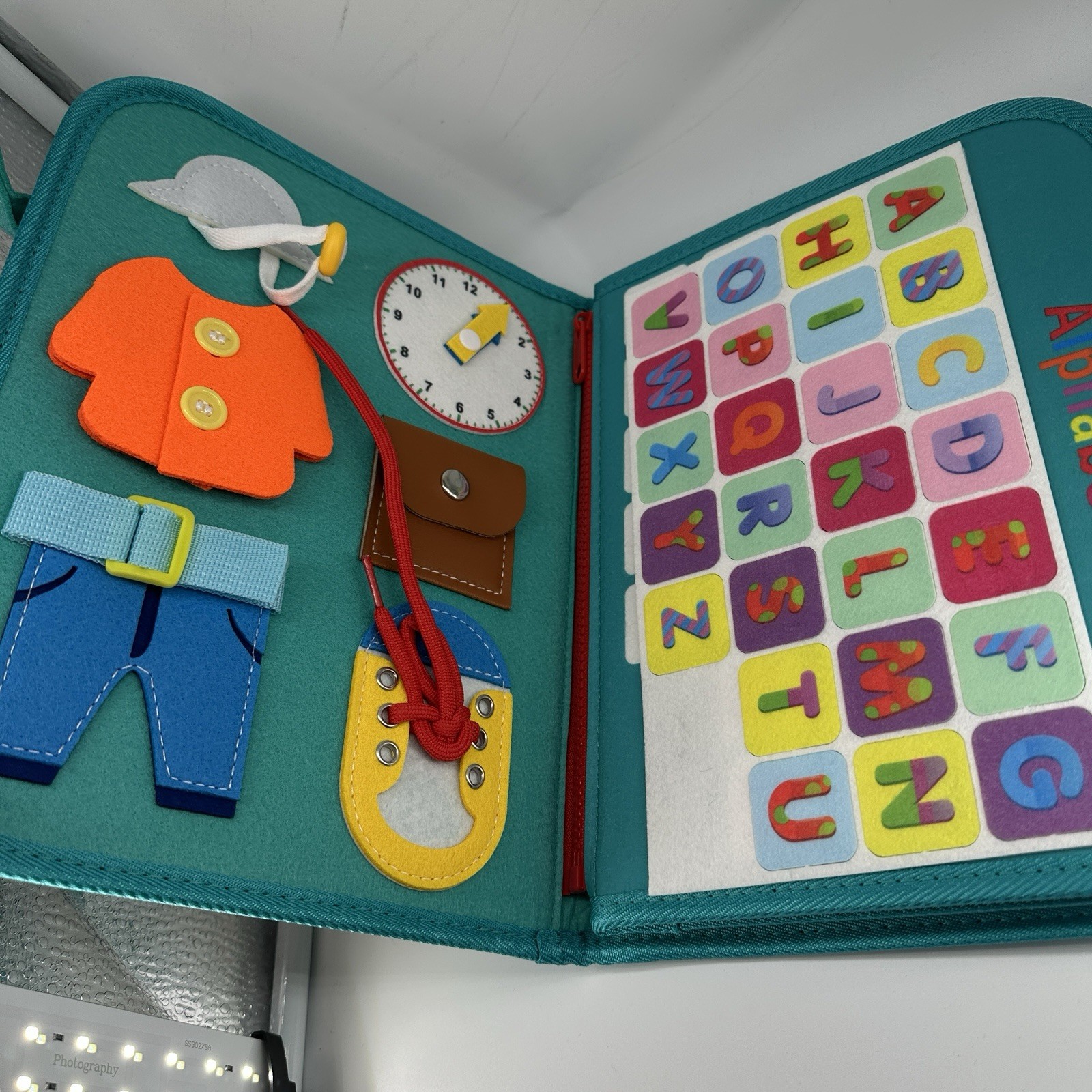 Toddler Busy Board Book With Handles Ages 3+