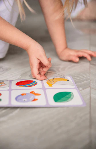 Transparent plastic Flash Cards outlines for toddlers age 3+