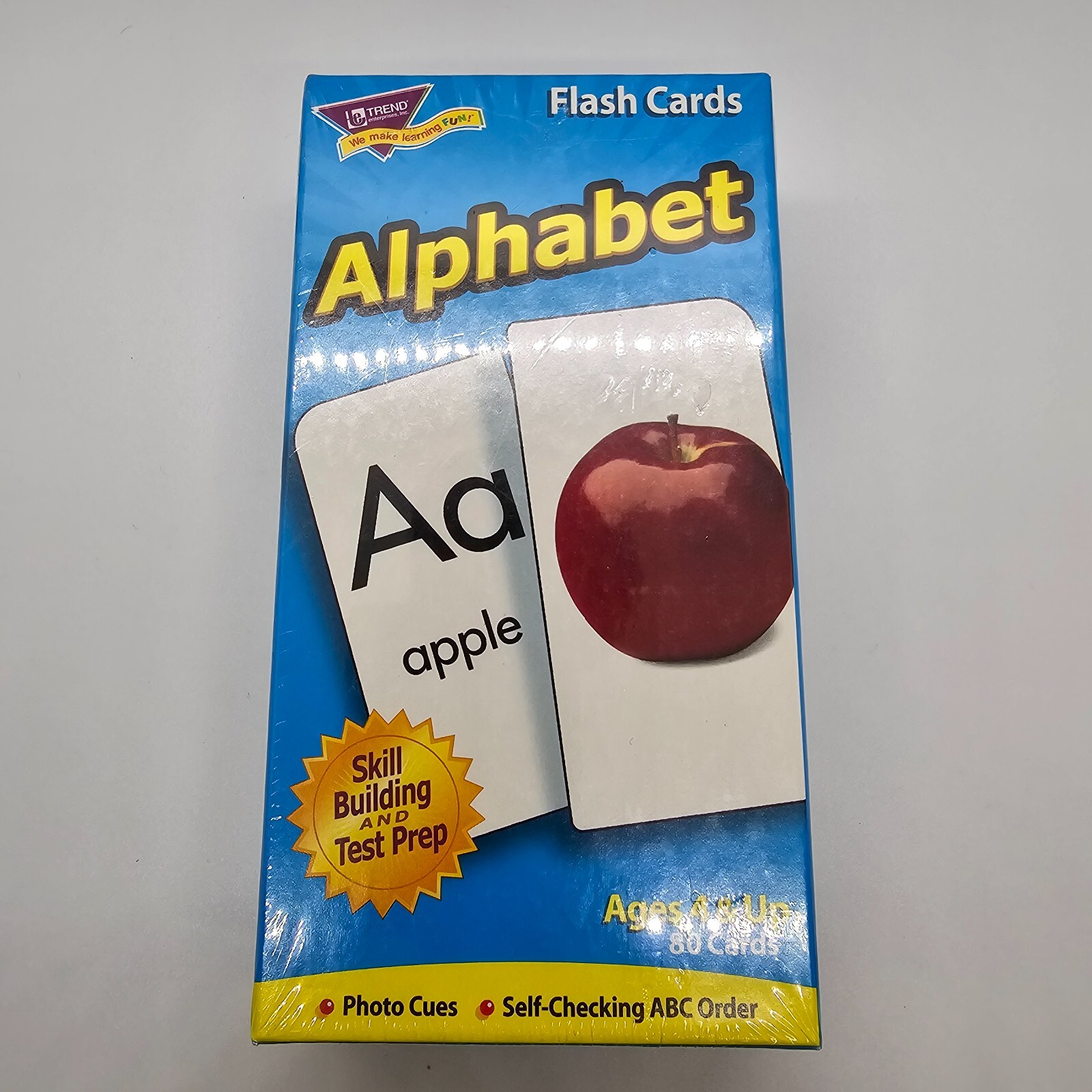 Alphabet Flash Cards Learning Fun Trend Enterprises 80 Cards Ages 4 & Up NEW