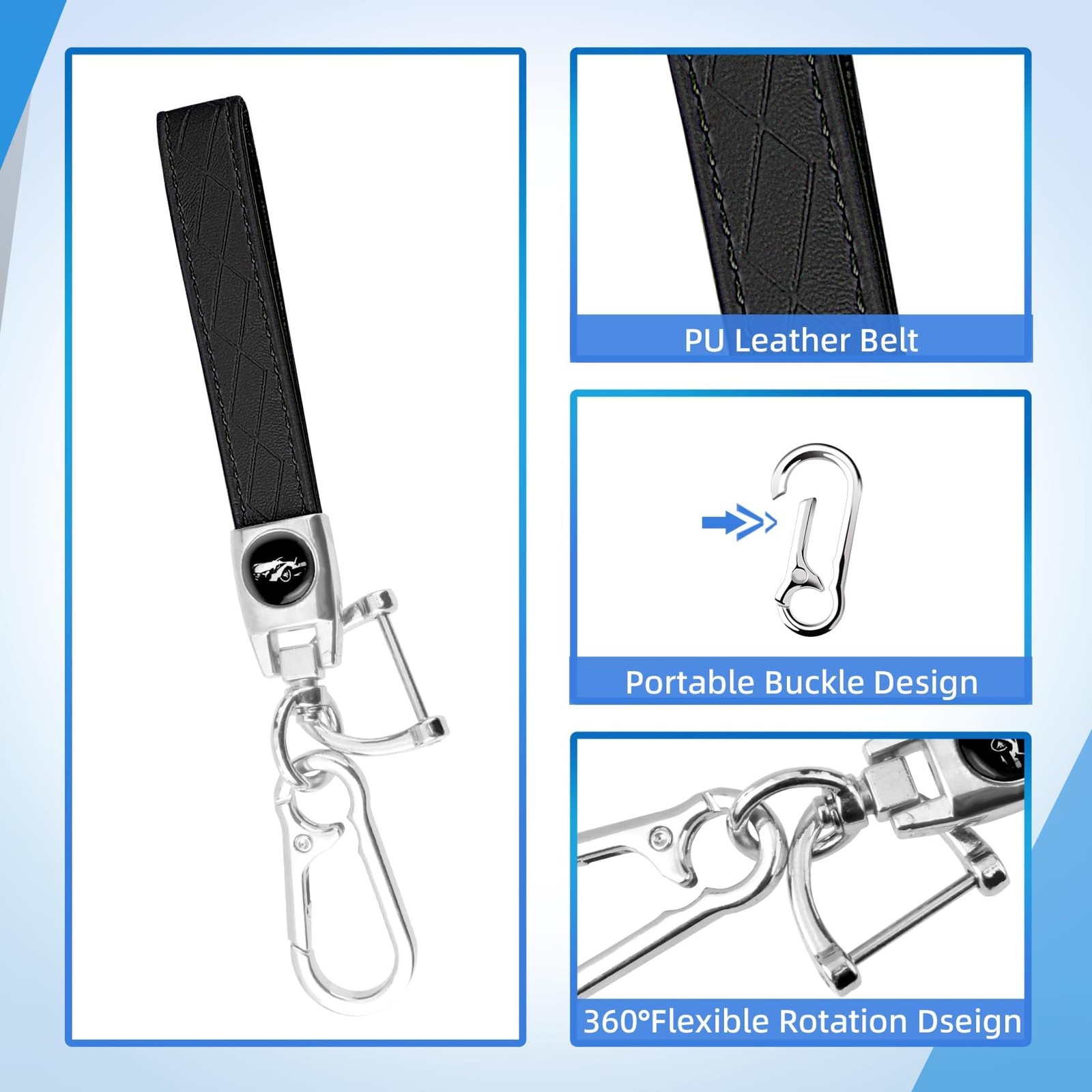 MILD EAST for Ford Key Fob Cover with Key Chain, Soft TPU Car Key Protector C…