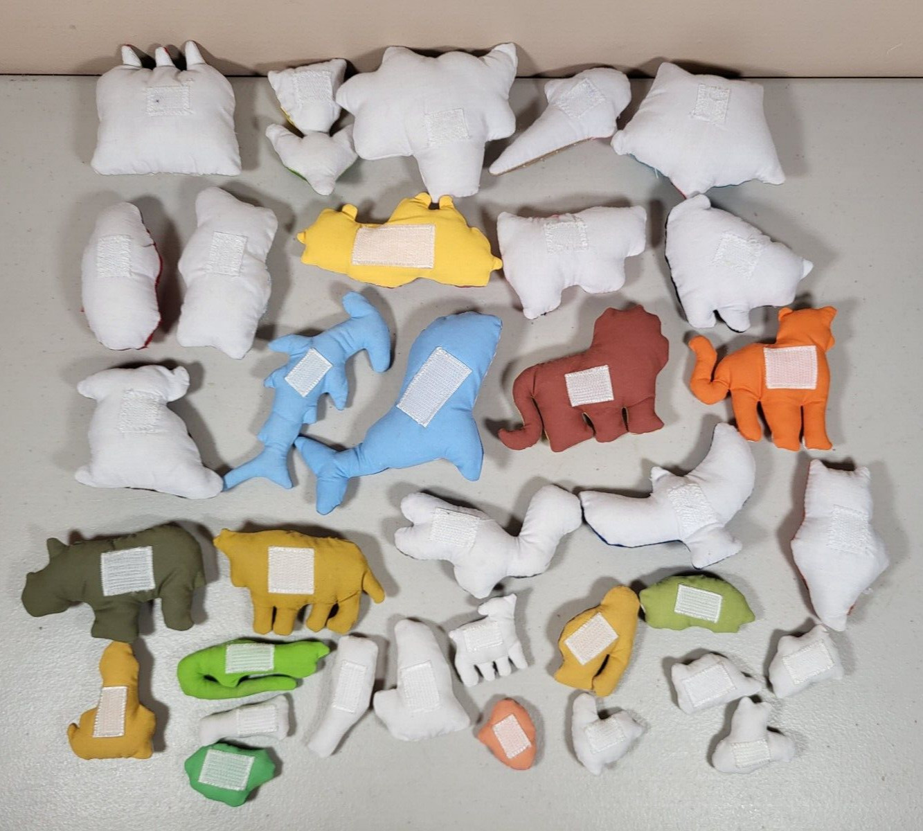 Felt Board Cloth Stuffed Embroidery Fabric Animals Hook Loop Fastener