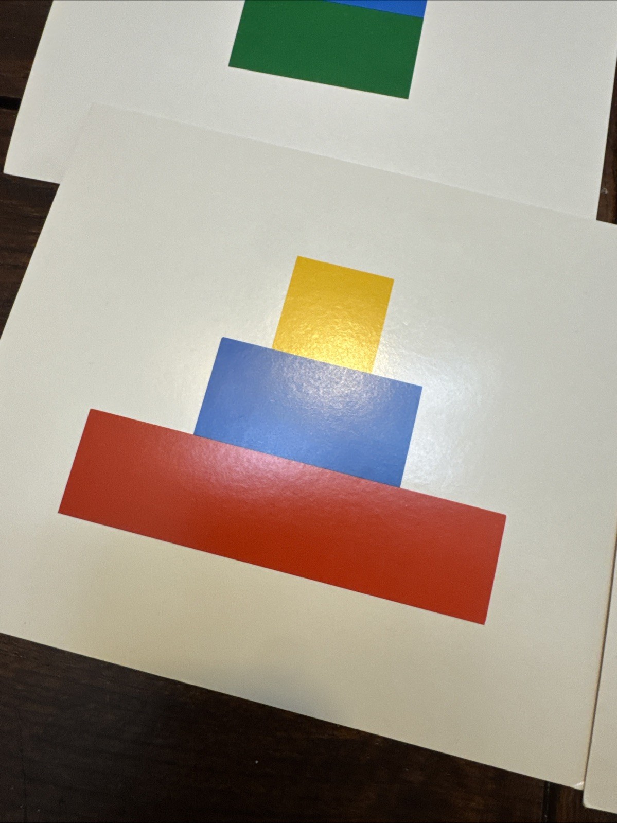 DLM Design Cards for Colored Inch Cubes p.111 cards 1-32 Developmental Learning