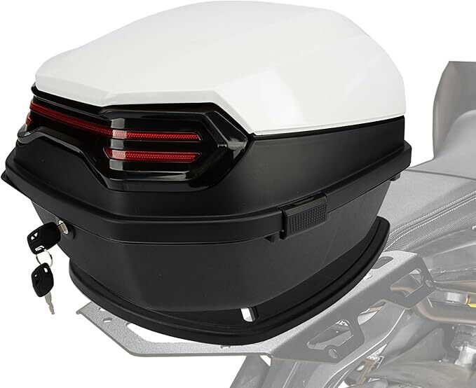 PSLER Universal Tailbox With Soft Backrest – Motorcycle Scooter Daily Top Box