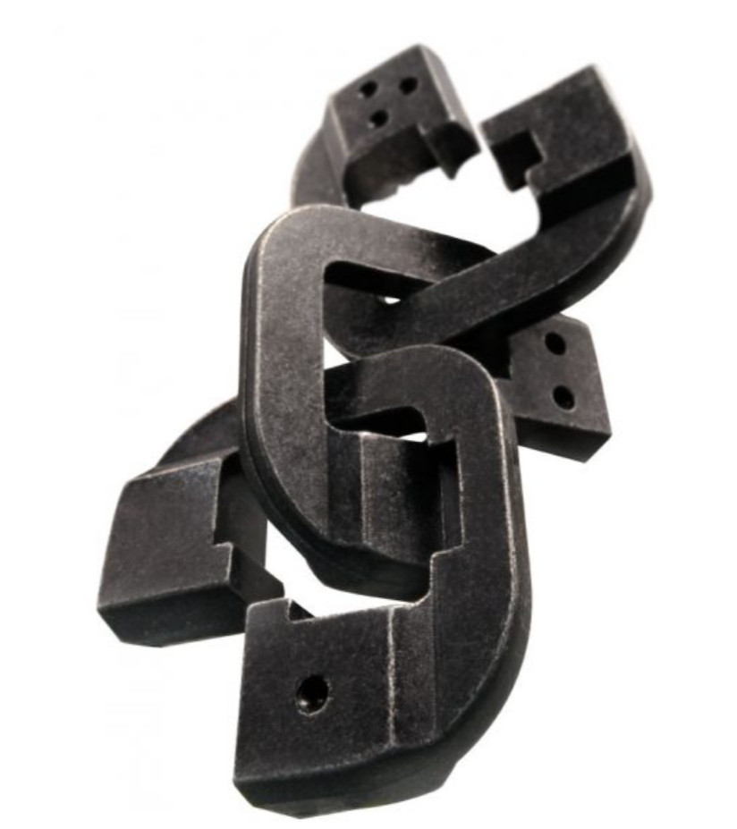HUZZLE Hanayama Difficulty Level 6 Cast Series Brain Teaser Puzzle ring F/S