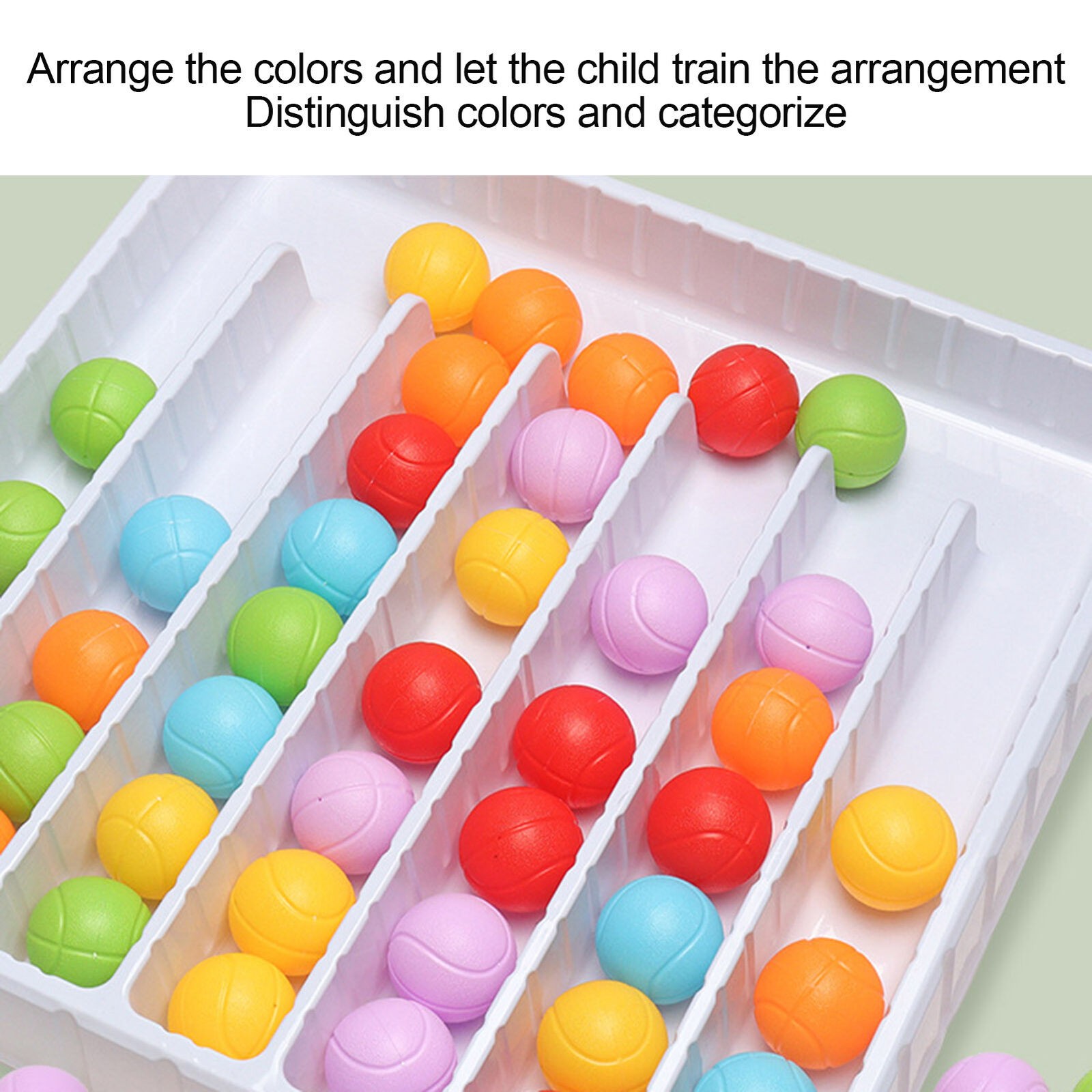 Color Sorting Ball Sensory Game Interactive Educational Board Game for Kids