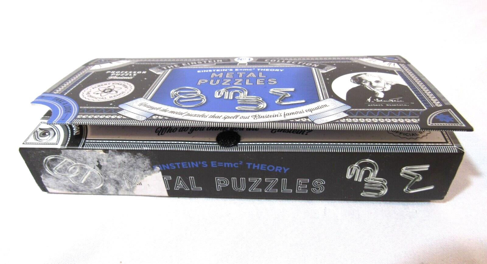 NEW Professor Puzzle Einstein’s E=mc2 Metal 3D Interlocking Brain Teaser Puzzle
