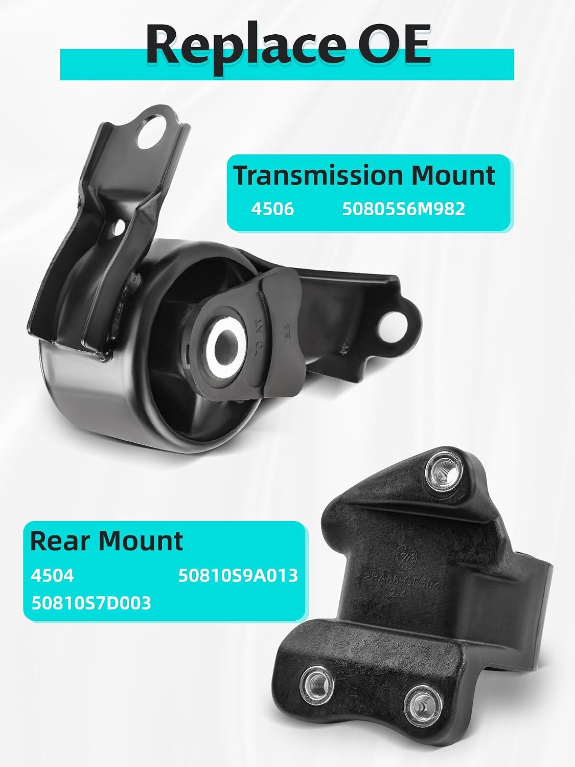5PCS Engine Motor Mount and Transmission Mount Kits Compatible with 2002-2006