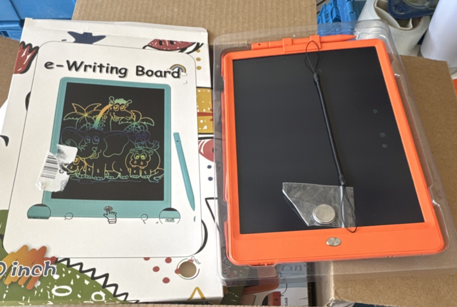 e-Writing Board Orange Art Spelling Educational Toy for Ages 4-11