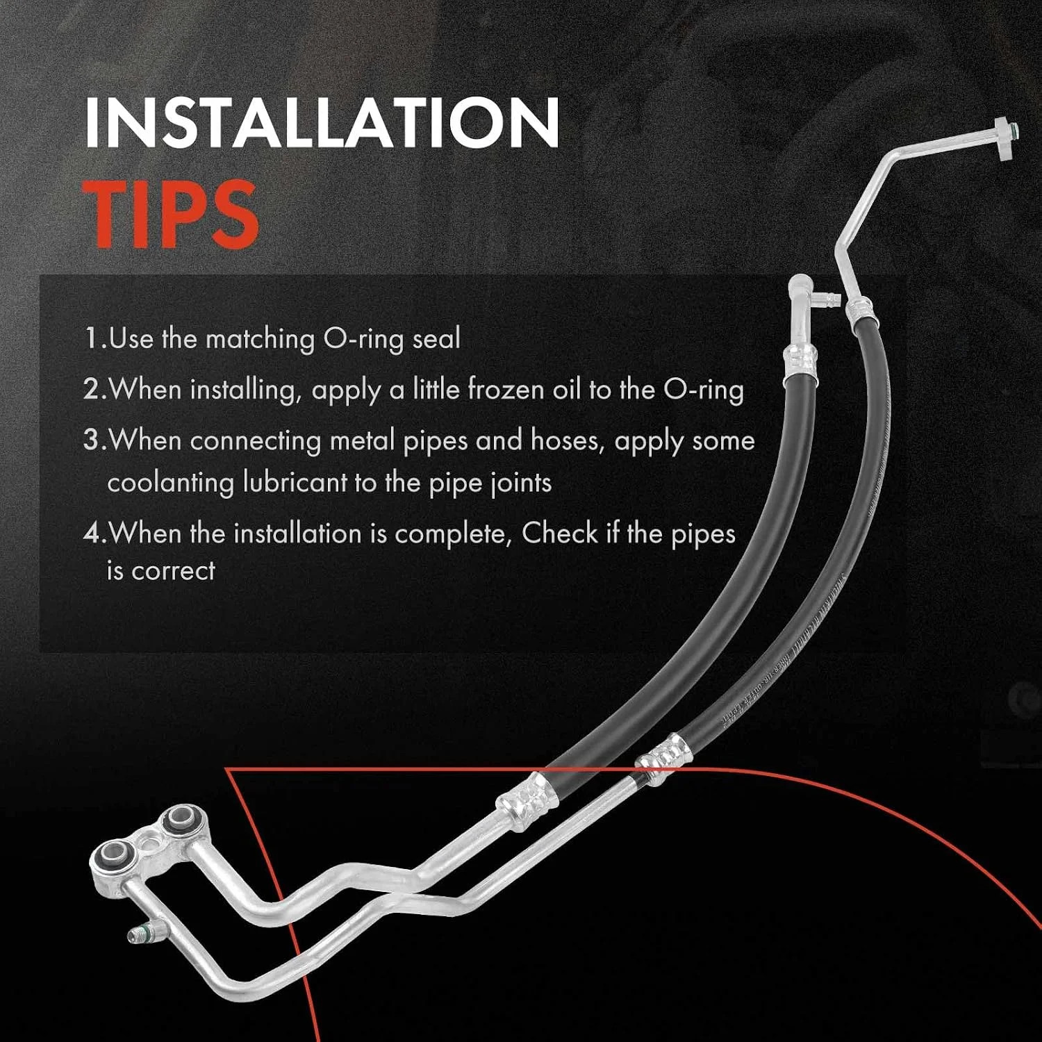 A/C Suction Hose & Discharge Line Hose Assembly Compatible with Dodge Ram