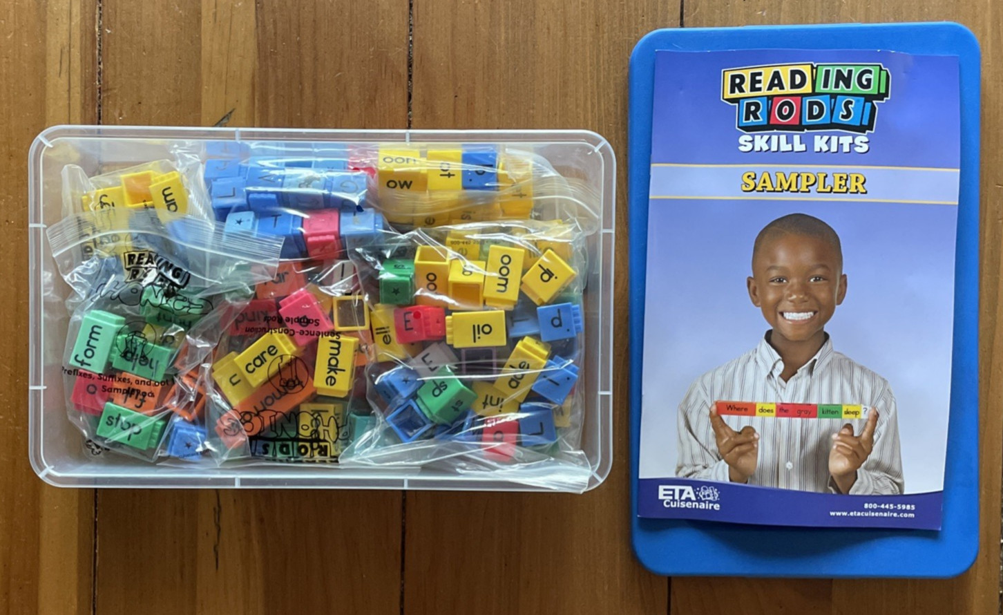 ETA Cuisenaire Reading Rods Home School Phonics Word Building 60005CR