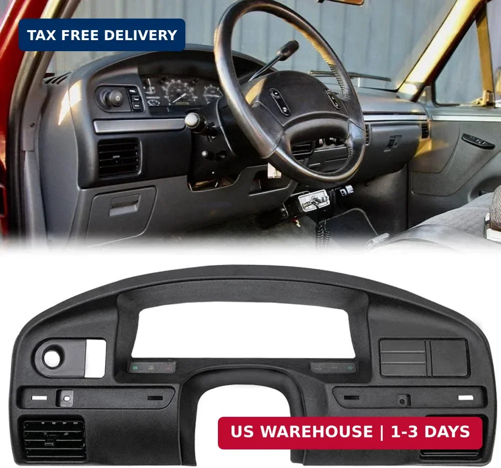 PIT66 Dash Panel Bezel Cover Compatible with 1992-1997 Ford F150 F250 F350 | Das