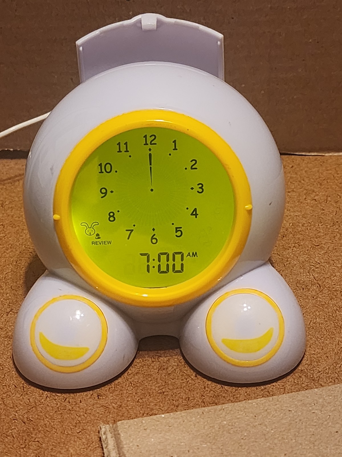 Onaroo Teach Me Time Talking Alarm Clock & Night-Light – with USB Power Cable