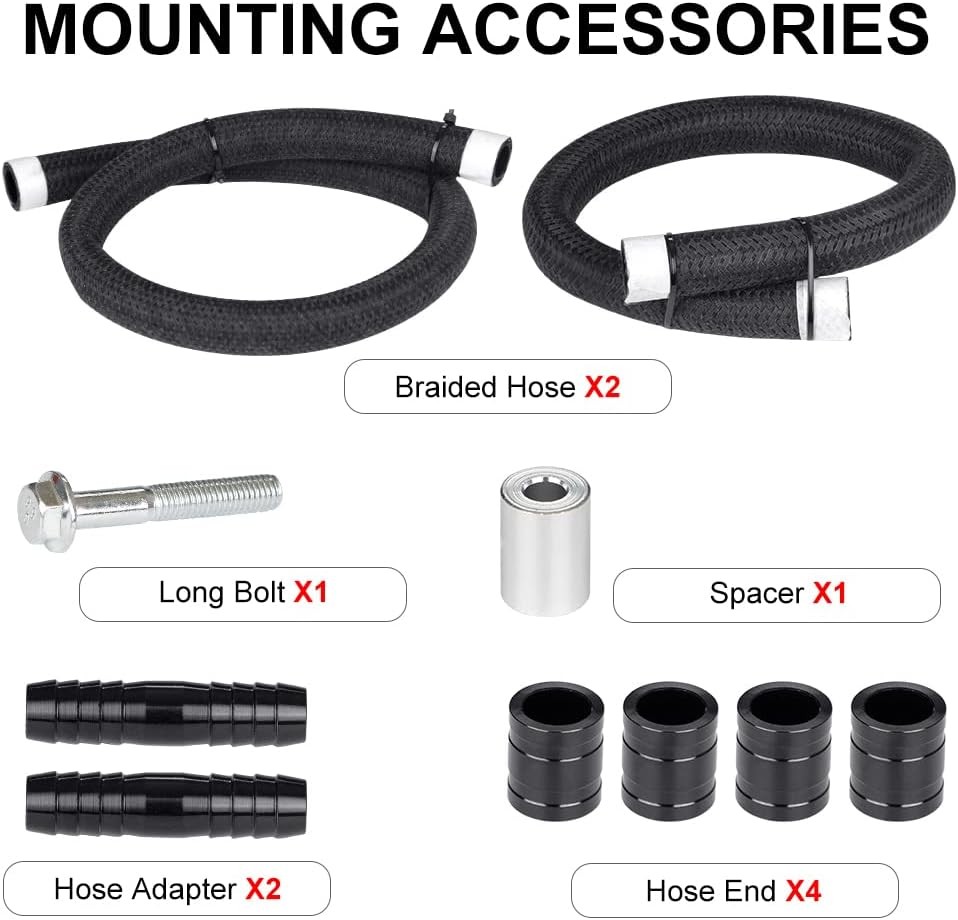 JDMON Oil Catch Can Oil Separator Reservoir Tank Compatible with 2011-2021 Dodge
