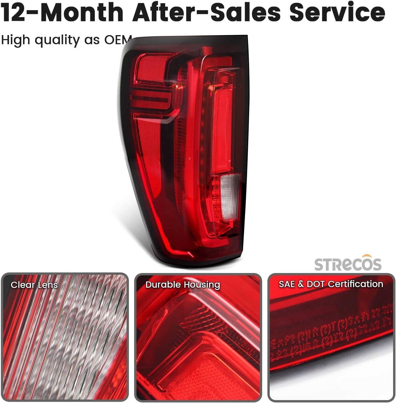 Tail Light Compatible with 2019 2020 2021 2022 2023 2024 2025 GMC Sierra 1500 25