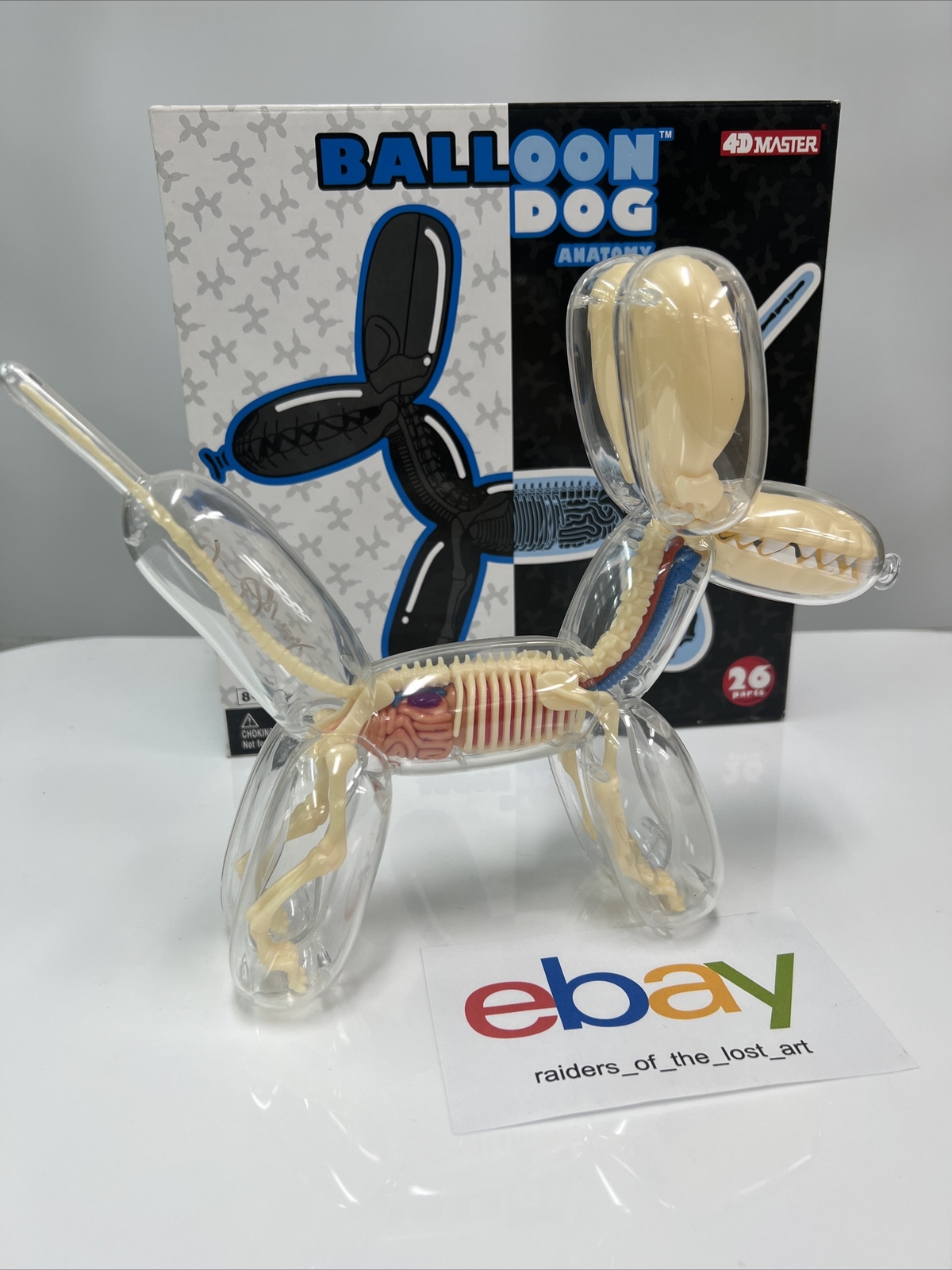 4D Master MIGHTY JAXX Balloon Dog Anatomy Toy SIGNED by Jason Freeny