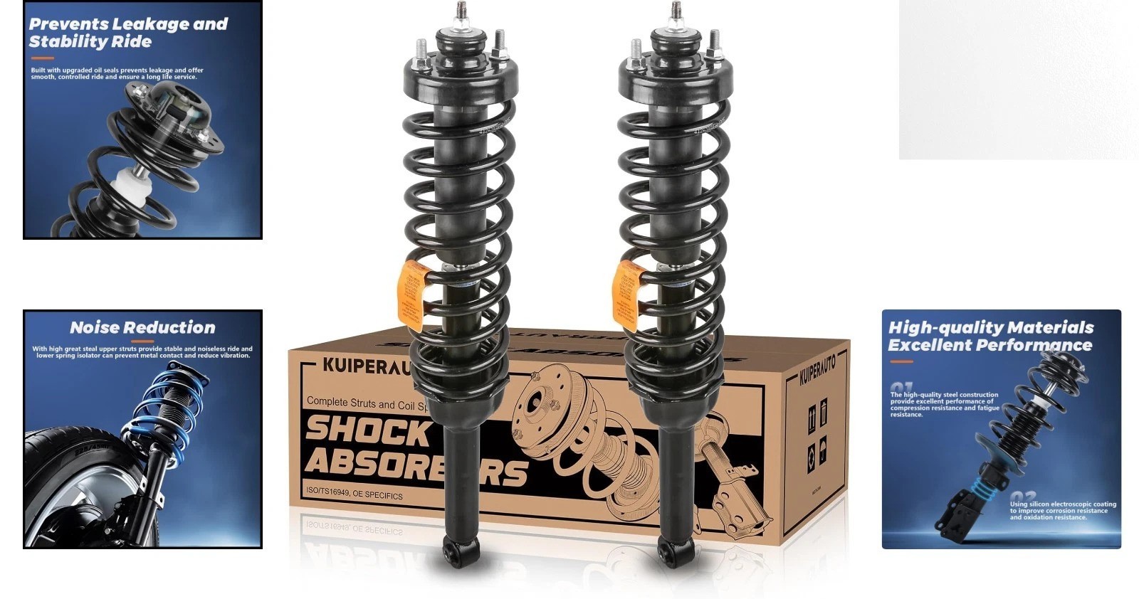 Rear Complete Struts shocks Assembly w/Coil Spring 171325 181325 Compatible for